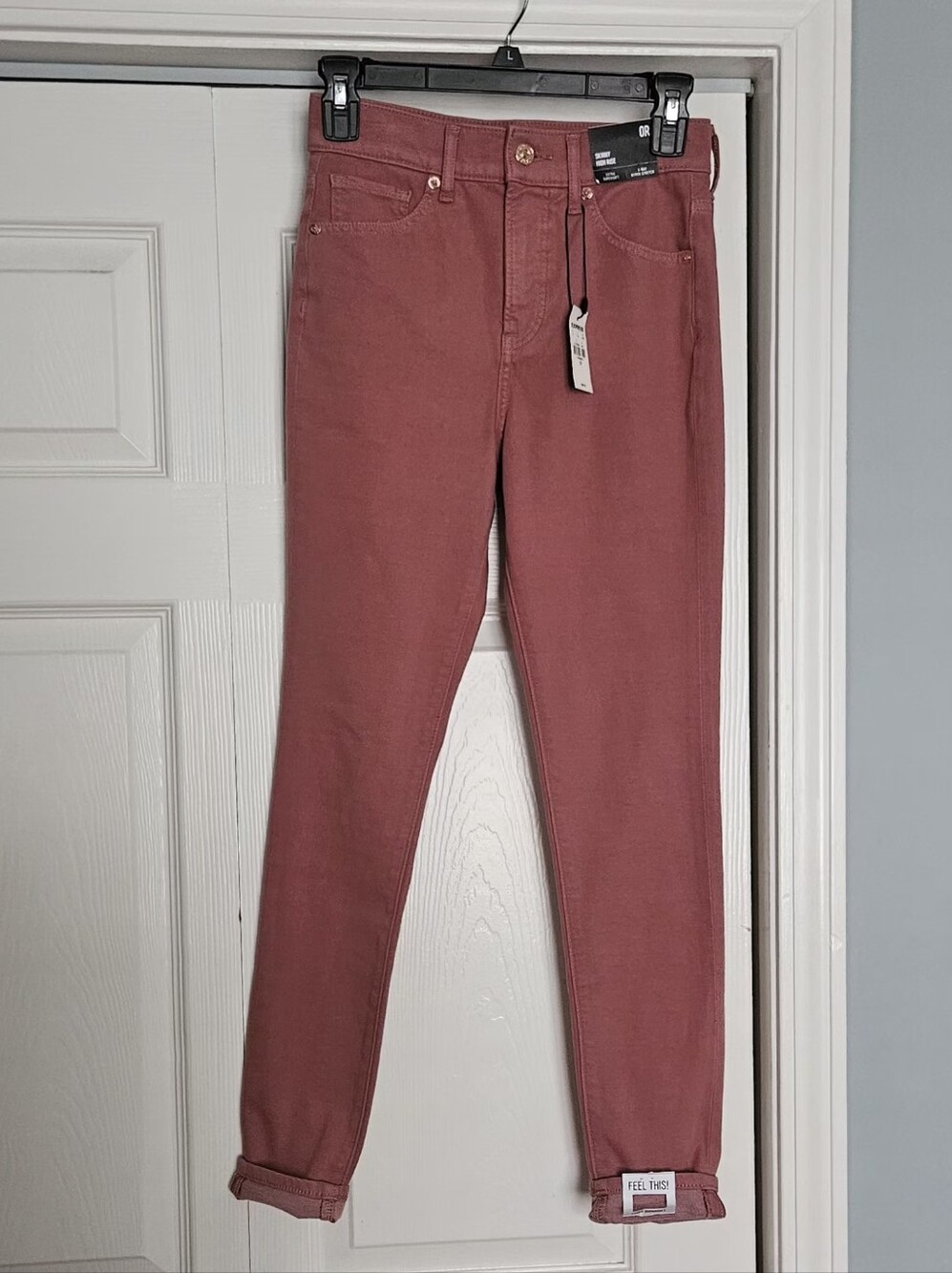 NWT High-Rise Soft Skinny Jeans With Stretch in Dusty Rose Size 0R